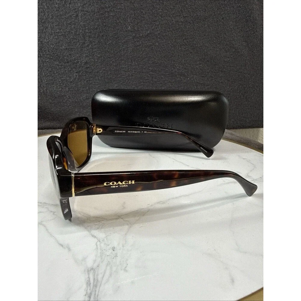 Coach HC 8160 L145T  Square Dark Tortoise Sunglasses 512013 56*17*135 Frame Only - Picture 8 of 12